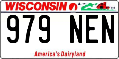 WI license plate 979NEN
