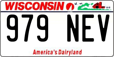 WI license plate 979NEV