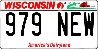 WI license plate 979NEW
