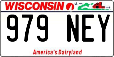 WI license plate 979NEY