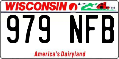 WI license plate 979NFB