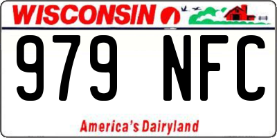 WI license plate 979NFC