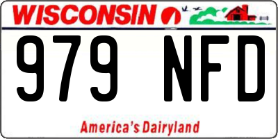 WI license plate 979NFD