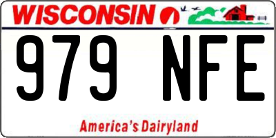 WI license plate 979NFE