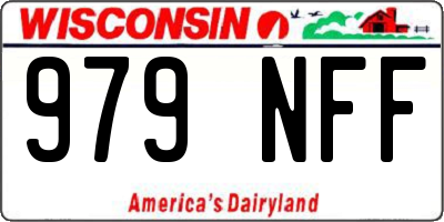 WI license plate 979NFF