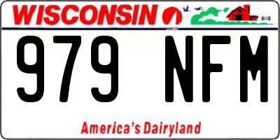 WI license plate 979NFM