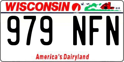 WI license plate 979NFN