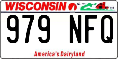 WI license plate 979NFQ