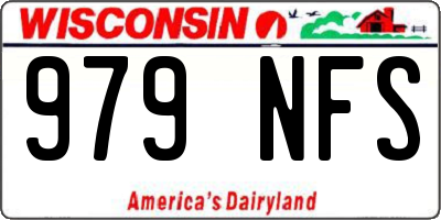 WI license plate 979NFS
