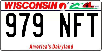 WI license plate 979NFT