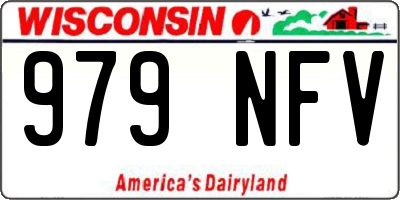 WI license plate 979NFV