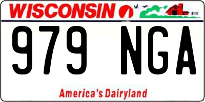 WI license plate 979NGA
