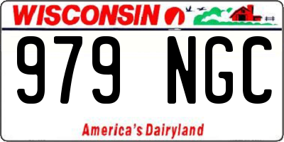 WI license plate 979NGC