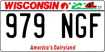 WI license plate 979NGF