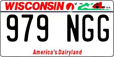 WI license plate 979NGG