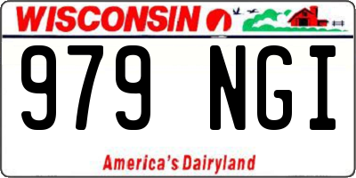 WI license plate 979NGI