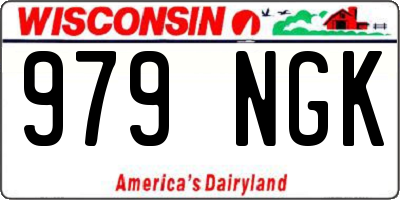 WI license plate 979NGK