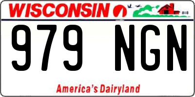 WI license plate 979NGN