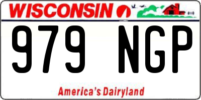 WI license plate 979NGP