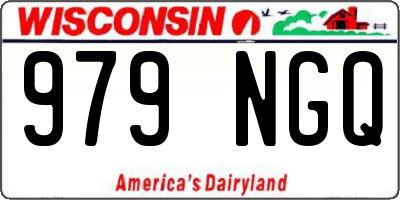 WI license plate 979NGQ