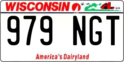 WI license plate 979NGT