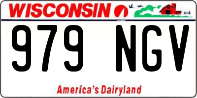 WI license plate 979NGV