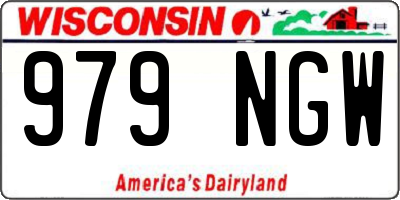 WI license plate 979NGW