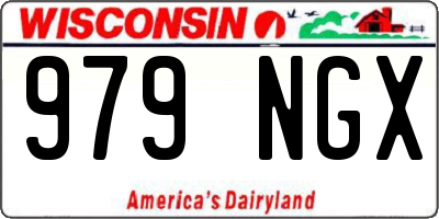 WI license plate 979NGX