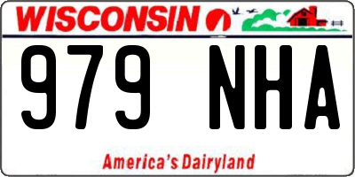 WI license plate 979NHA