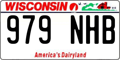 WI license plate 979NHB