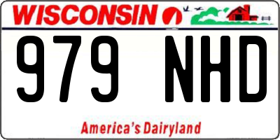WI license plate 979NHD