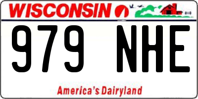 WI license plate 979NHE