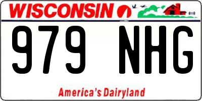 WI license plate 979NHG