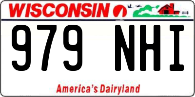 WI license plate 979NHI