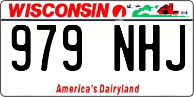 WI license plate 979NHJ
