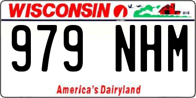 WI license plate 979NHM