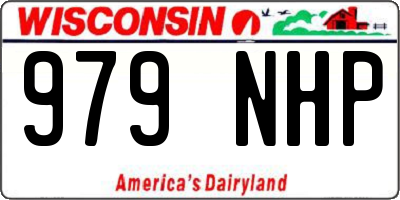 WI license plate 979NHP