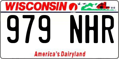 WI license plate 979NHR