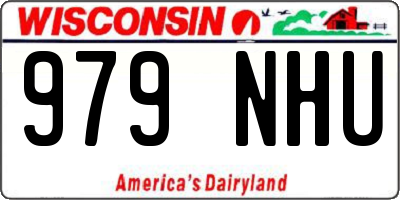 WI license plate 979NHU