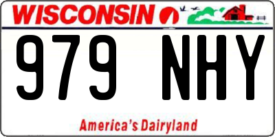 WI license plate 979NHY