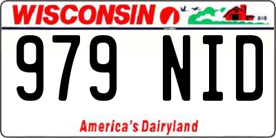 WI license plate 979NID