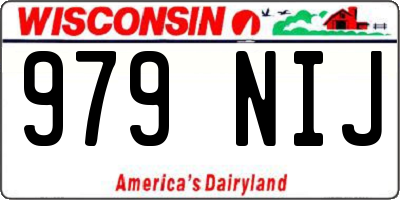 WI license plate 979NIJ