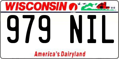WI license plate 979NIL