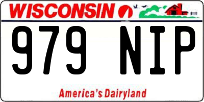 WI license plate 979NIP