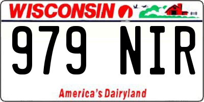 WI license plate 979NIR