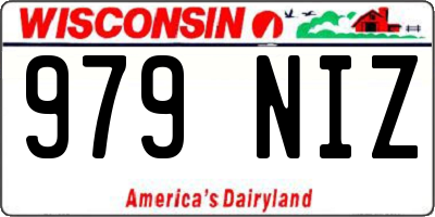 WI license plate 979NIZ