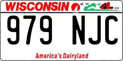 WI license plate 979NJC