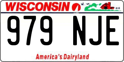 WI license plate 979NJE