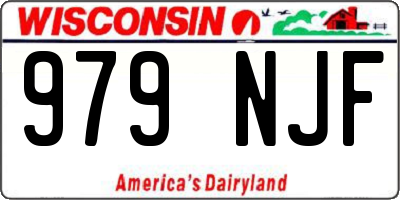 WI license plate 979NJF