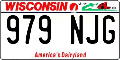 WI license plate 979NJG
